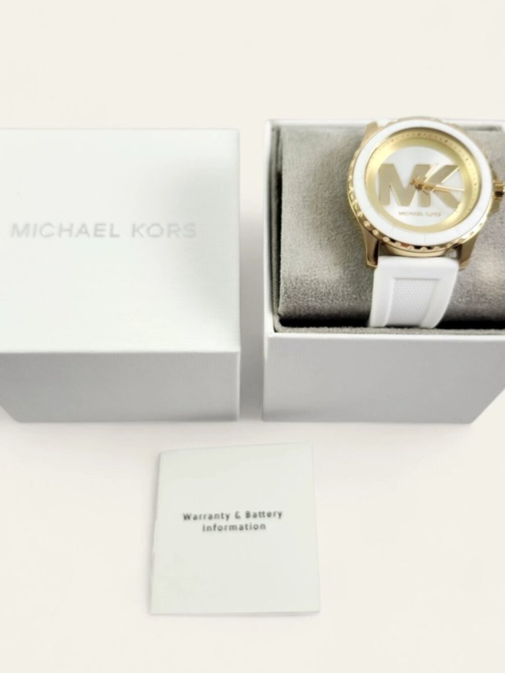 Michael Kors MK7535 Everest Watch New In Box White Gold Women's - Picture 4 of 4